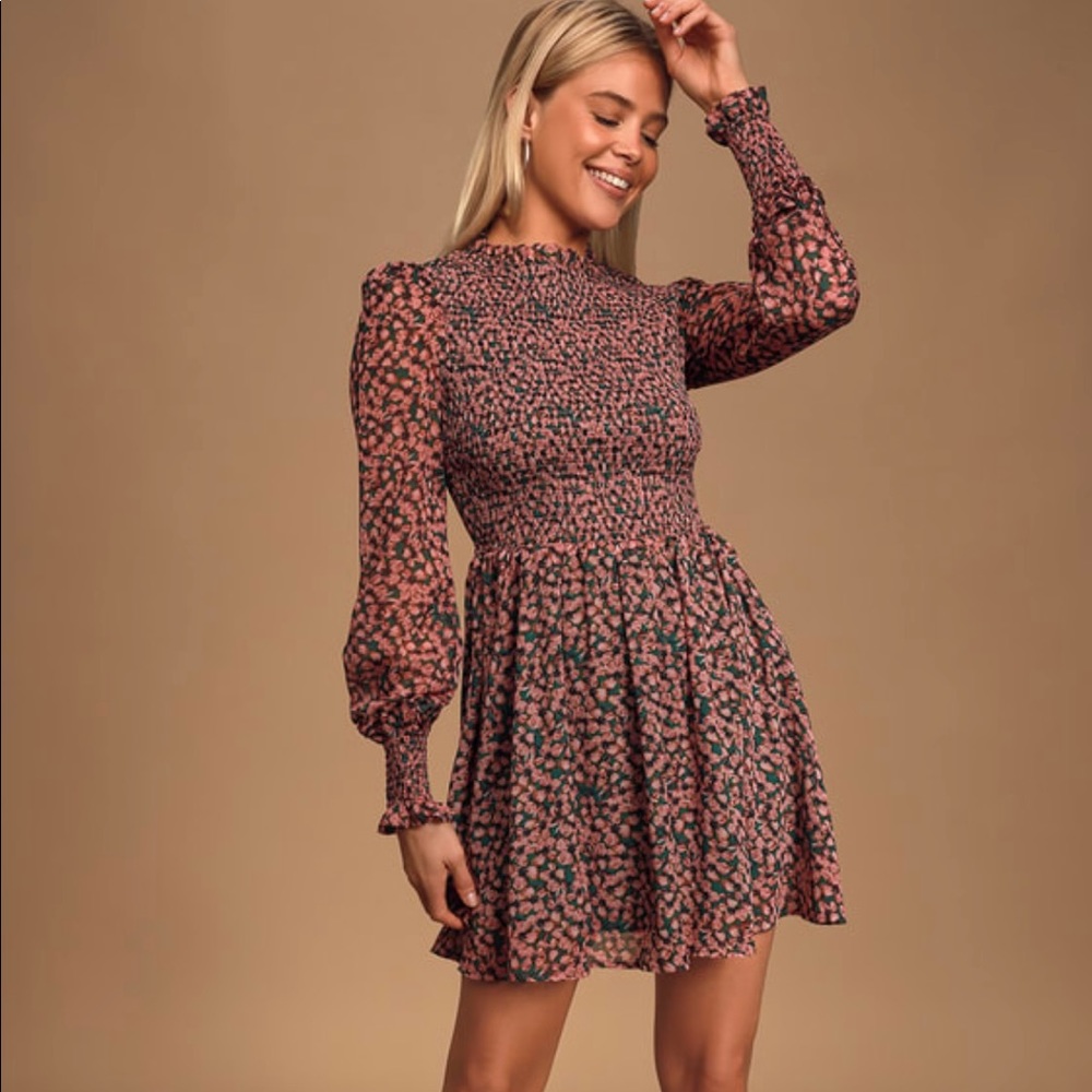 Lulus Mock Neck Dress